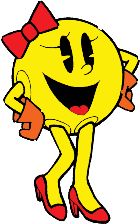 Pacman Heels , - Ms Pac Man Pac Man 2 (491x491), Png Download