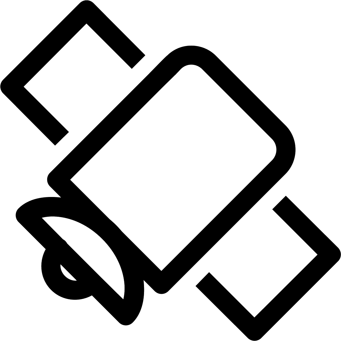 This Image Shows A Rectangular Object With Two Large - Satellite Icon (1600x1600), Png Download