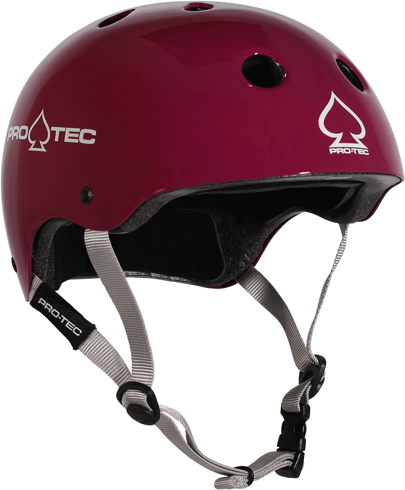 Skate Helmet Gloss Eggplant - Protec Classic Helmet - Eggplant (1000x1000), Png Download