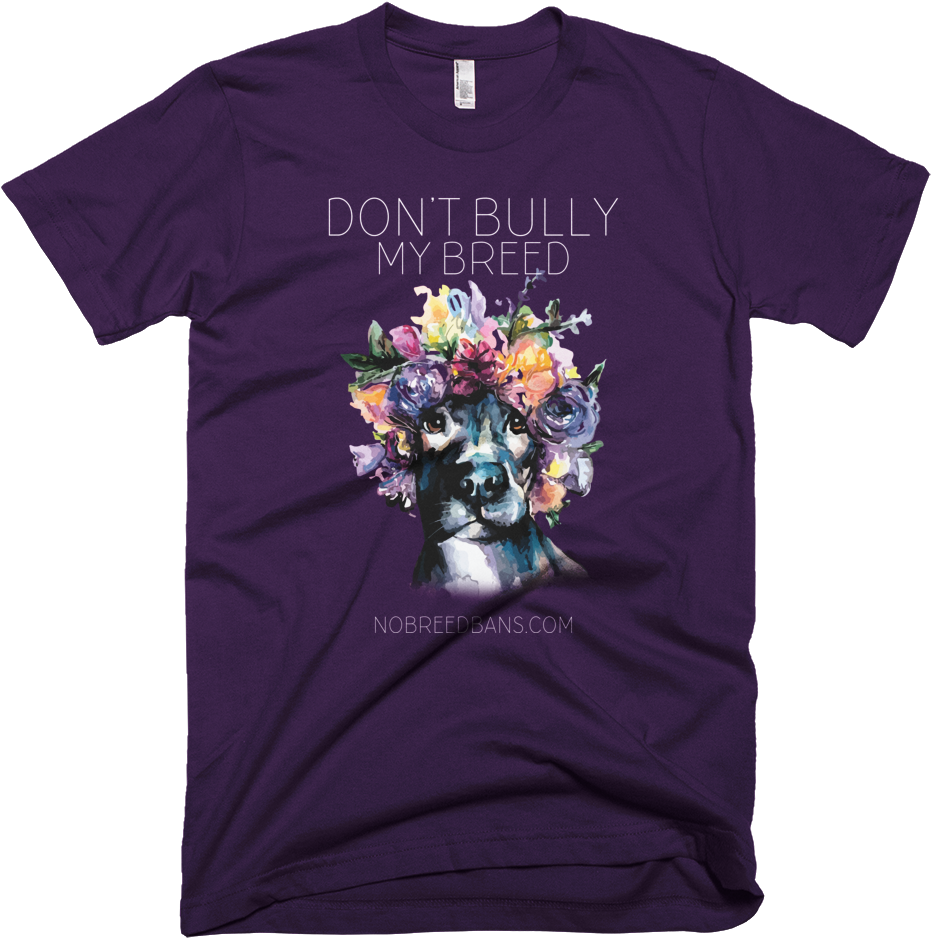 Image Of Don't Bully My Breed Eggplant M - State Of Champions North Dakota Footballt-shirt (ndsu (1000x1000), Png Download