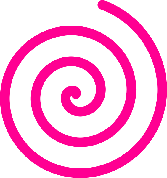 Small - Pink Spiral Clip Art (564x598), Png Download