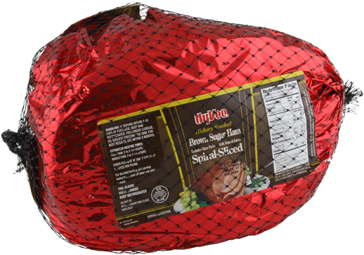 Hy Vee Brown Sugar Half Spiral Sliced Ham - Spiral Ham In Package (600x419), Png Download