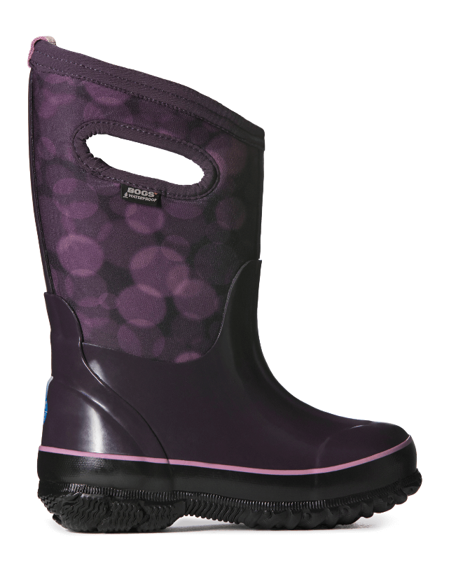 Bogs Classic Rain Eggplant Multi - Bogs Girls' Classic Rain Drops Winter Boots - Purple (800x800), Png Download