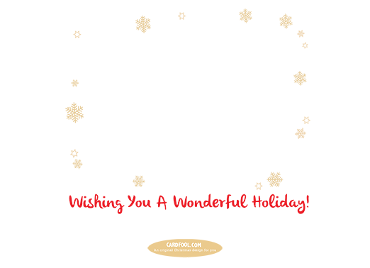 Snowflake Border Upload Card Inside Snowflake Border - Snowflake (522x378), Png Download