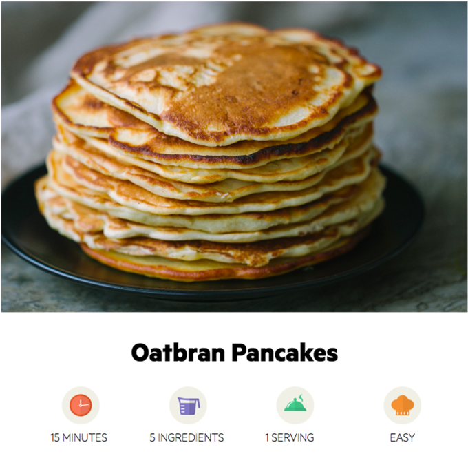 Image Oatbran Pancakes (1000x709), Png Download