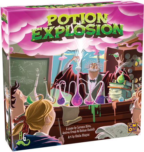 Potion Explosion - Cmon Potion Explosion Board Game (650x675), Png Download