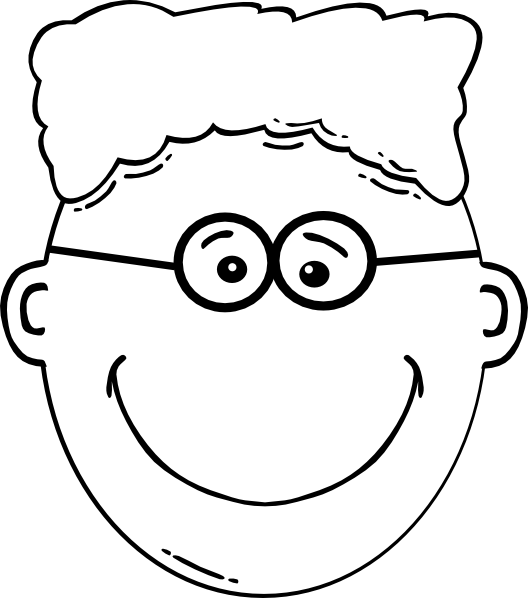 Small - Cartoon Boy Face (528x598), Png Download