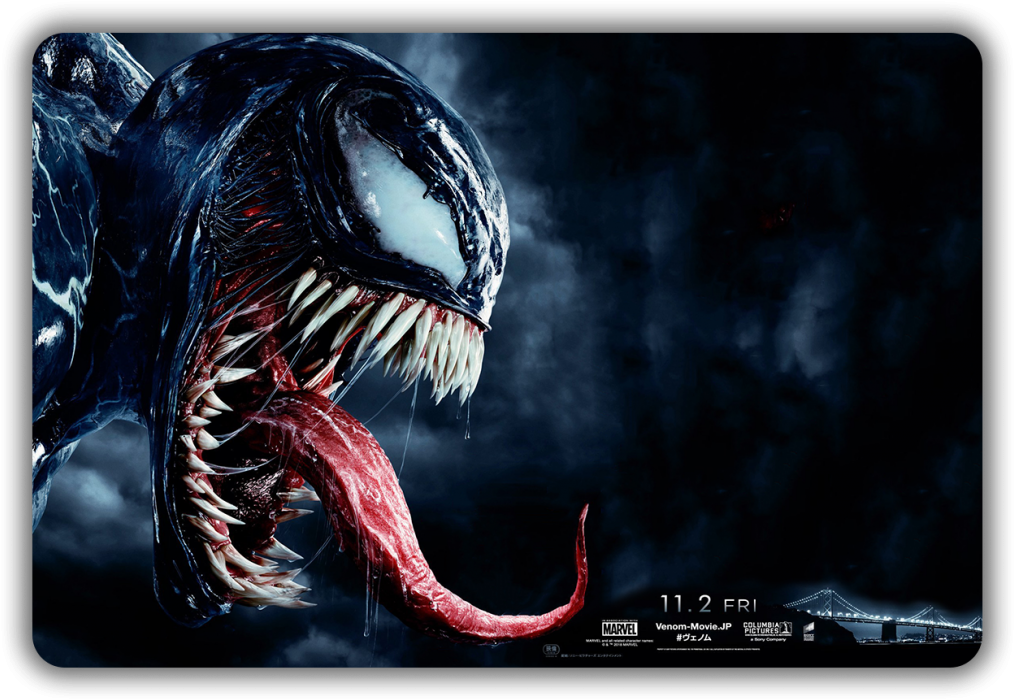 Venom - Premiere - Venom 2018 Poster (1024x712), Png Download