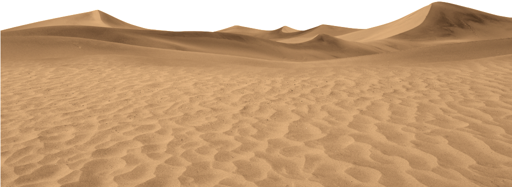 Hand Painted Vast Desert Transparent - Desert (1024x852), Png Download