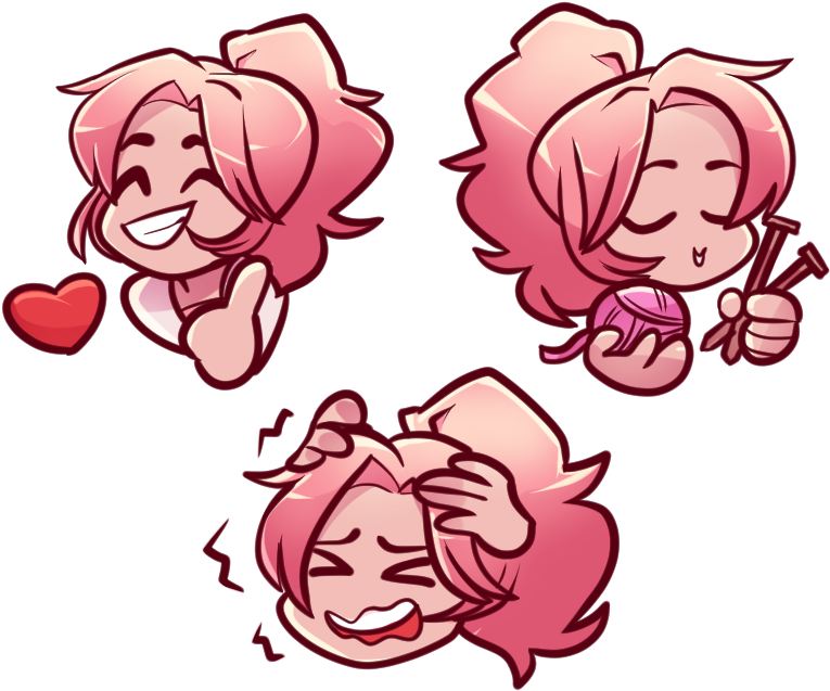 And Here Are My New Twitch Emotes, Also Made By @sgtsemisauce - Cartoon (936x864), Png Download