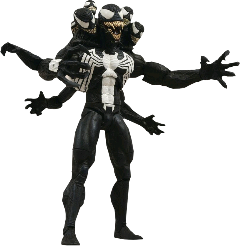 Spider-man - Venom Marvel Select (819x834), Png Download