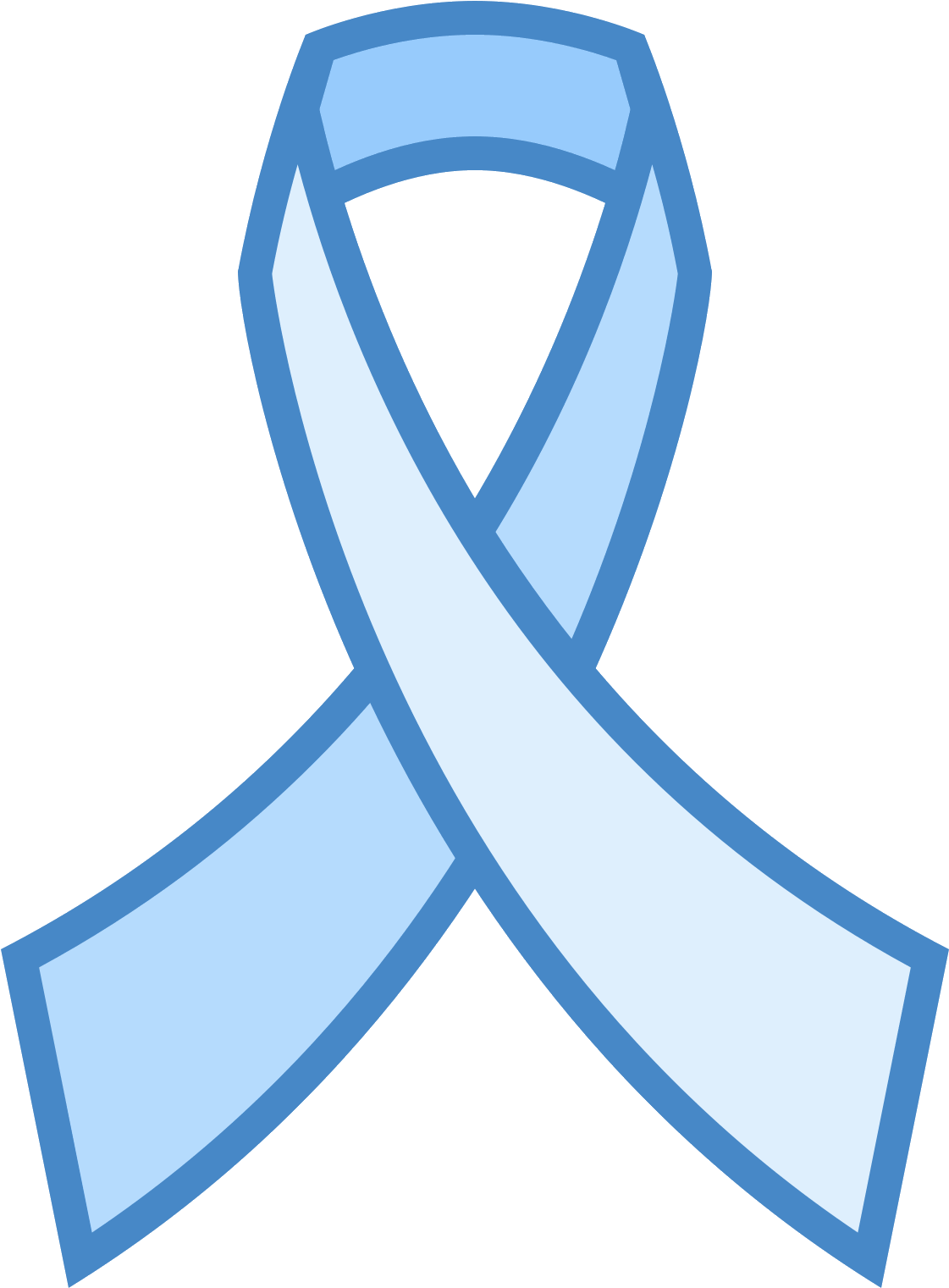Aids Ribbon Icon - Blue Ribbon Aids Icon (1600x1600), Png Download