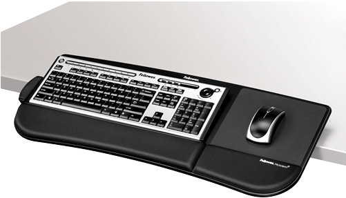 Tilt 'n Slide™ Keyboard Manager - Fellowes 8060101 Keyboard Manager, Black (500x500), Png Download