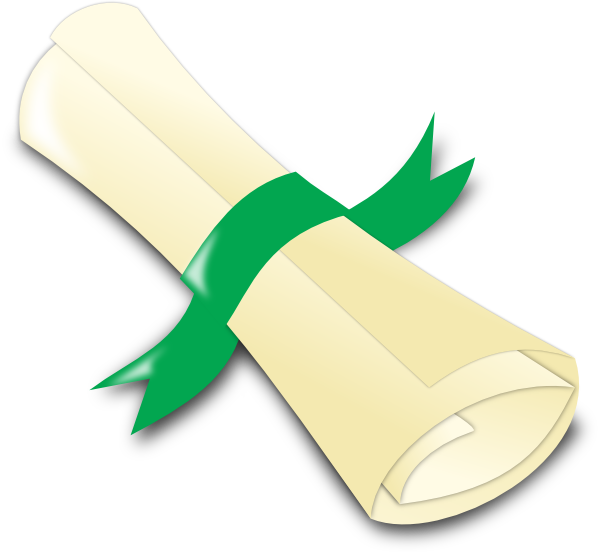 Green Diploma - Green Diploma Clipart (600x552), Png Download