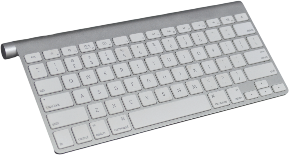 Mobee Magic Feet Wireless Keyboard - Apple Keyboard Without Numbers (1024x615), Png Download
