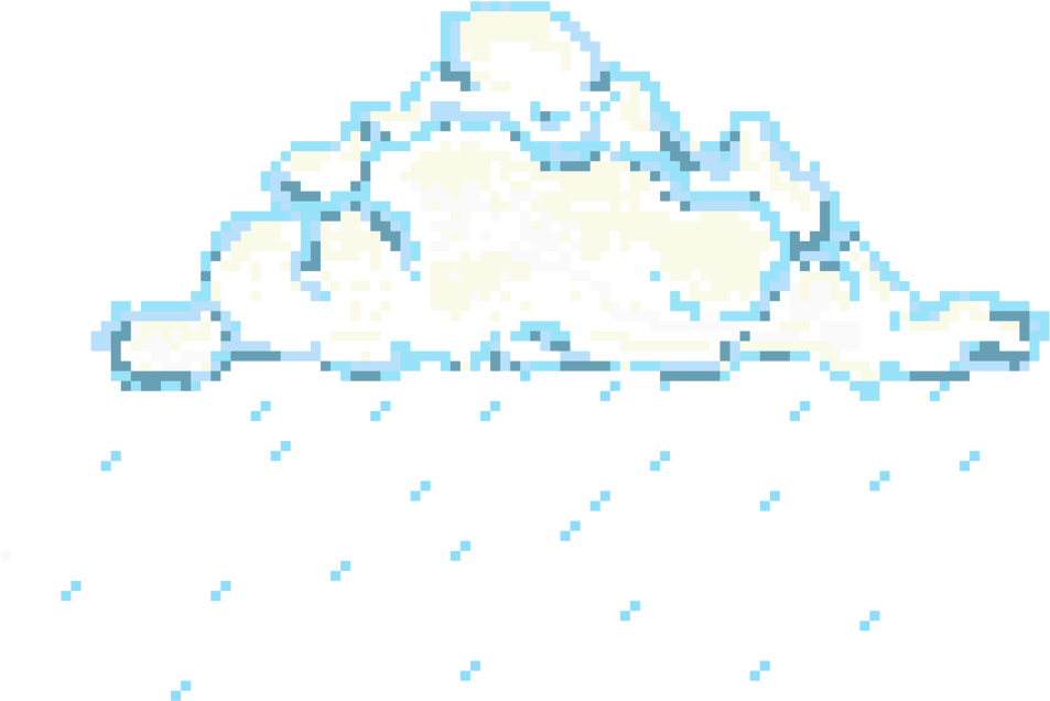 Cloud Pixel Png (1024x698), Png Download