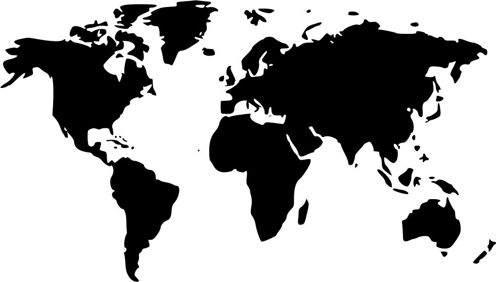 World Map Comments - Map Of World Silhouette (981x558), Png Download