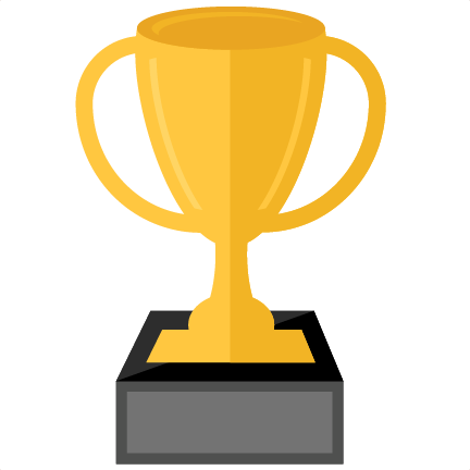 Trophy Clipart Cute - Silhouette Trophy Clipart (432x432), Png Download