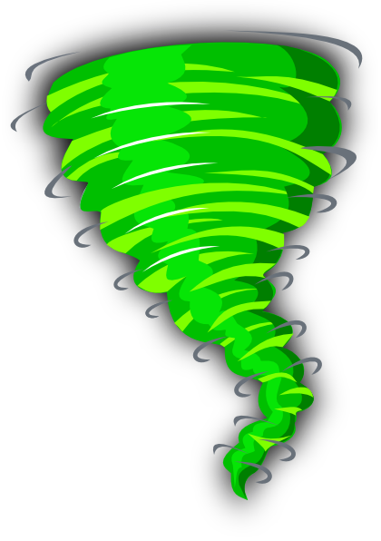 How To Set Use Green Tornado Svg Vector - Tornado Clip Art (420x596), Png Download