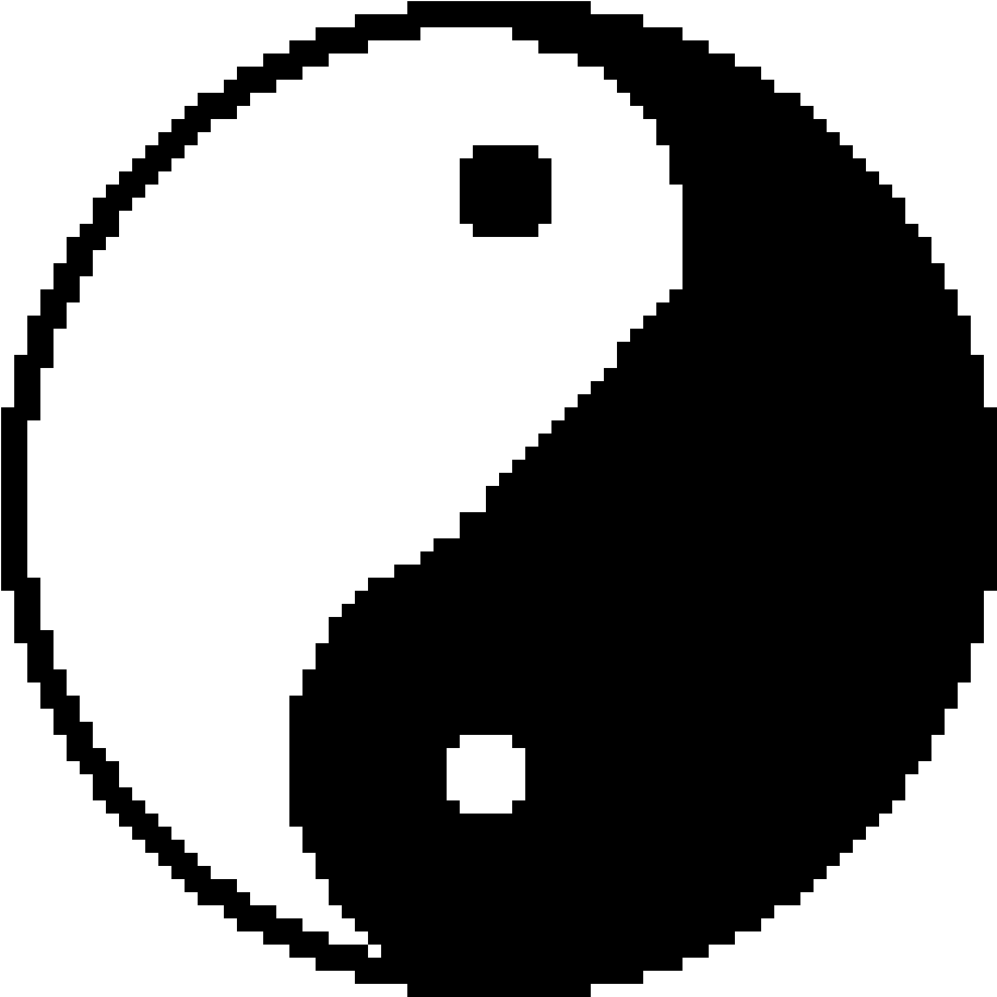 Yin Yang - Pixel Art Iron Fist (1200x1200), Png Download