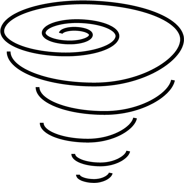 Tornado - Line Art (750x750), Png Download