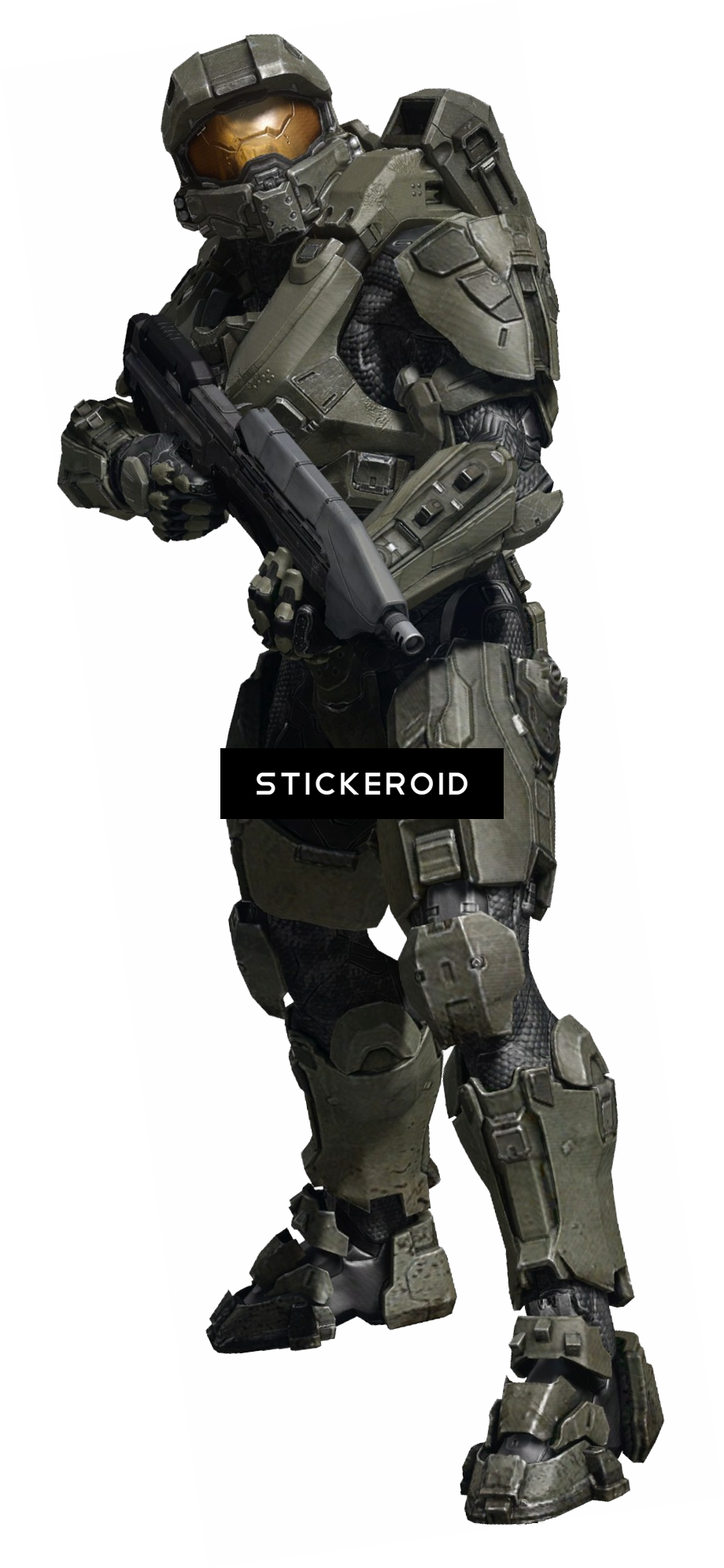Master Chief Halo - Master Chief Standing (920x1993), Png Download