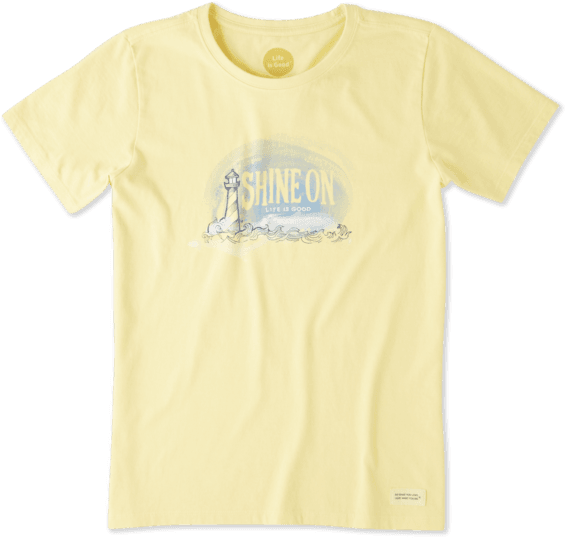 Women's Shine On Light House Crusher Tee - T-shirt (570x570), Png Download