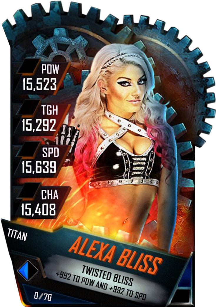 Alexabliss S4 18 Titan - Jeff Hardy Wwe Supercard (733x1158), Png Download