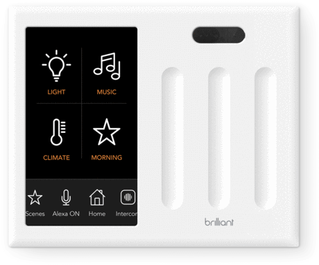 Three Switch Control - Motion Sensor Touch Screen Light Switch (480x402), Png Download