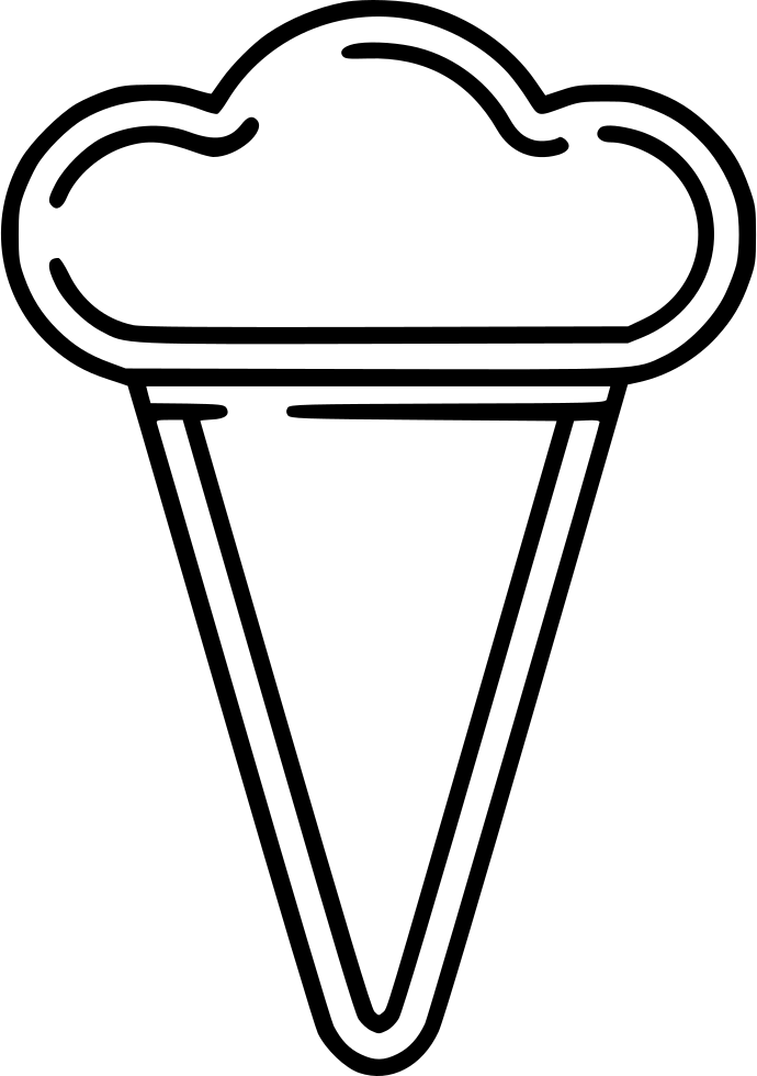 Ice Cream Cone - Scalable Vector Graphics (690x980), Png Download
