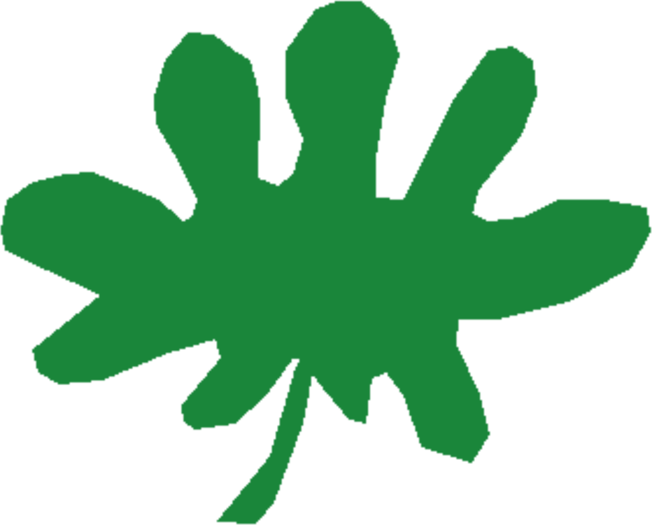 Four-leaf Clover Plant Stem Symbol Computer Icons - Four-leaf Clover (932x750), Png Download