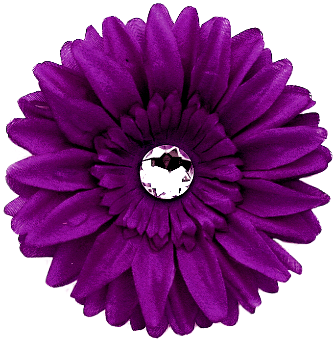 Go To Image - Purple Gerber Daisy Clip Art (707x725), Png Download