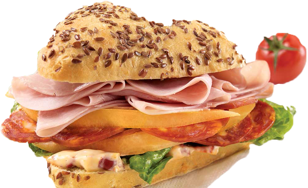 Burger And Sandwich Transparent Png - Sandwich (1160x650), Png Download