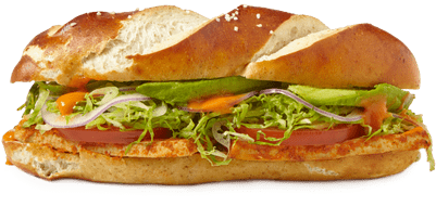 Banh Mi Sandwich Close Up - Transparent Sandwiches (400x400), Png Download