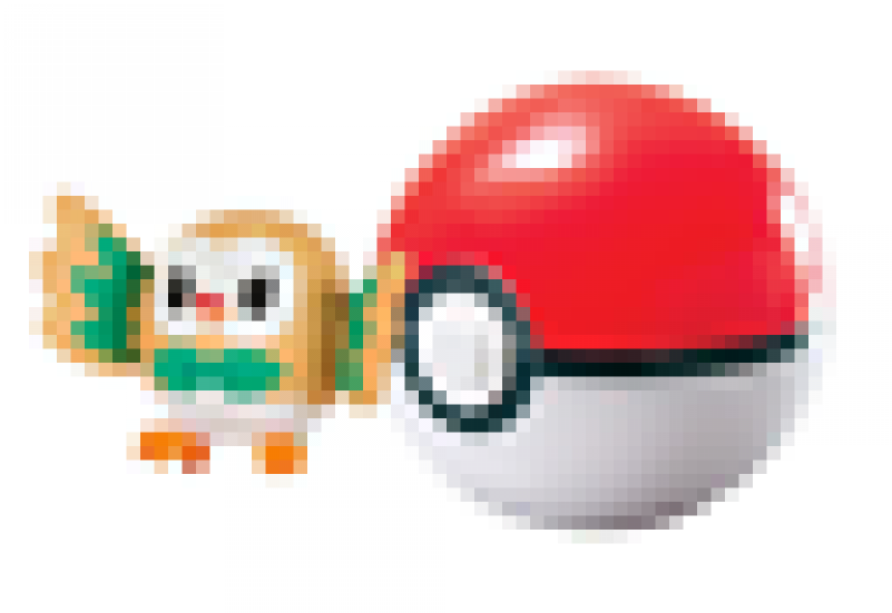 Wonderful New Pokemon Rowlet & Poke Ball Clip 'n Carry - Tomy Pokemon Rowlet And Clip On Pokeball Figure Set, (800x785), Png Download