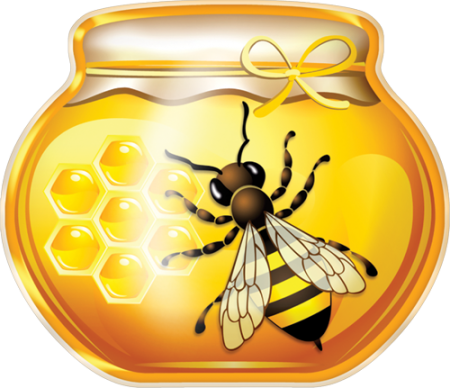Transparent Background Honey Bee Png (450x388), Png Download
