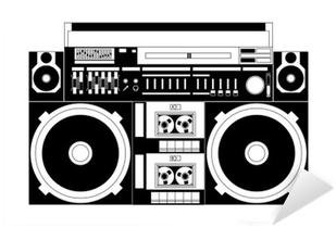 Boombox Png For Kids - 80s Boombox Vector (400x400), Png Download