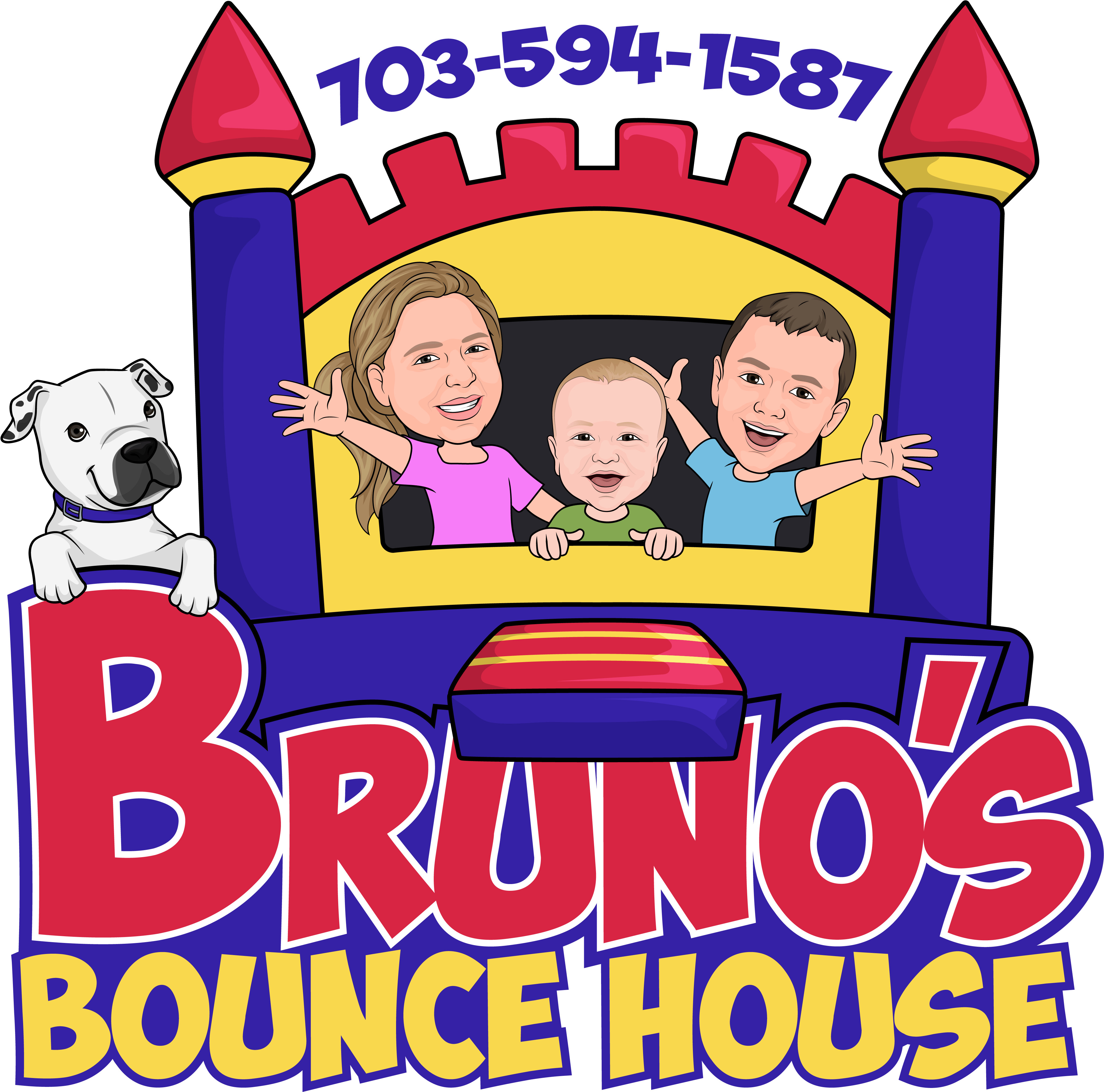 Bounce House Logo (4392x4267), Png Download