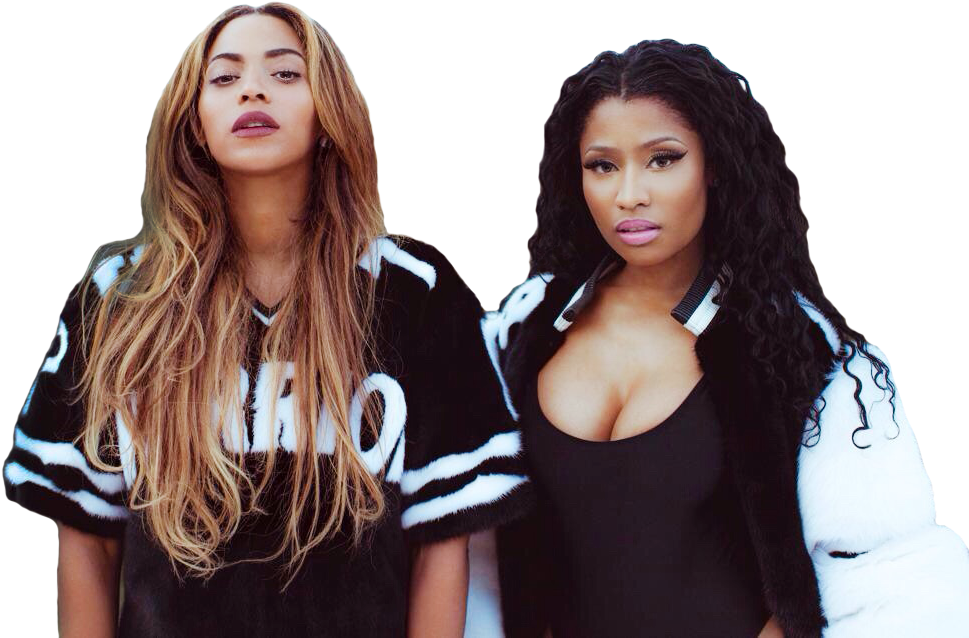 Beyonce And Nicki Minaj Wallpaper - Beyonce And Nicki Minaj Feeling Myself (977x643), Png Download