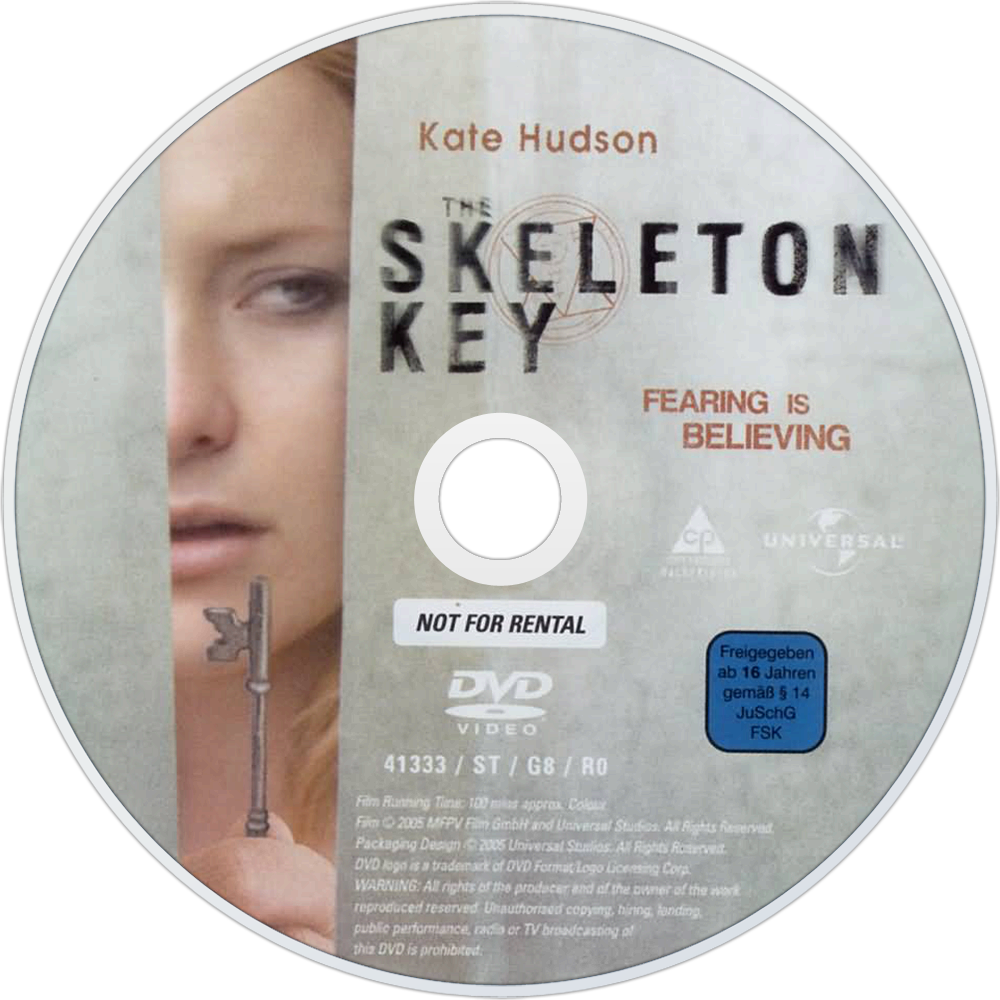 The Skeleton Key Dvd Disc Image - Skeleton Key 2005 Hindi Movie Poster (1000x1000), Png Download