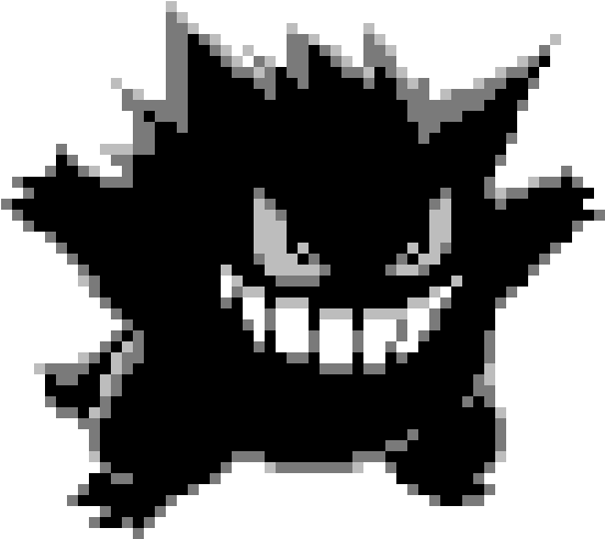 Gengar - Pixel Gengar (570x510), Png Download