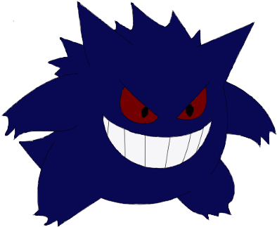Grim Is Midnight Blue And Proudly Adores His Colors, - Cartoon (400x327), Png Download