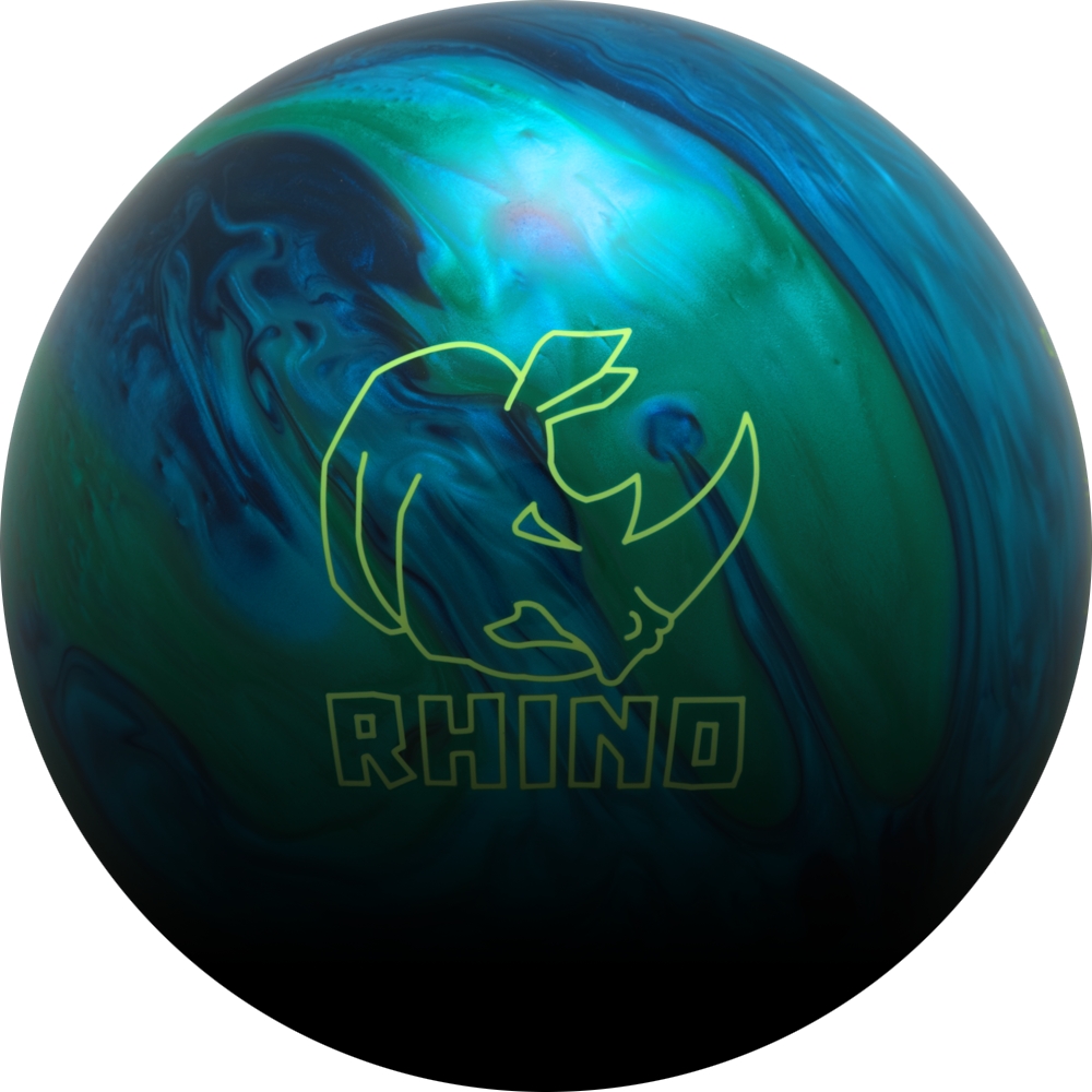 Brunswick Rhino Black/green/orange Pearl Bowling Ball (1000x1000), Png Download