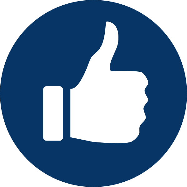 Thumbs Up Facebook Png Www Imgkid Com The Image Kid - Blue Thumb Up Icon Png (600x600), Png Download
