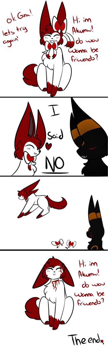 Comic Of Akumu's Past - Sylveon (375x1200), Png Download