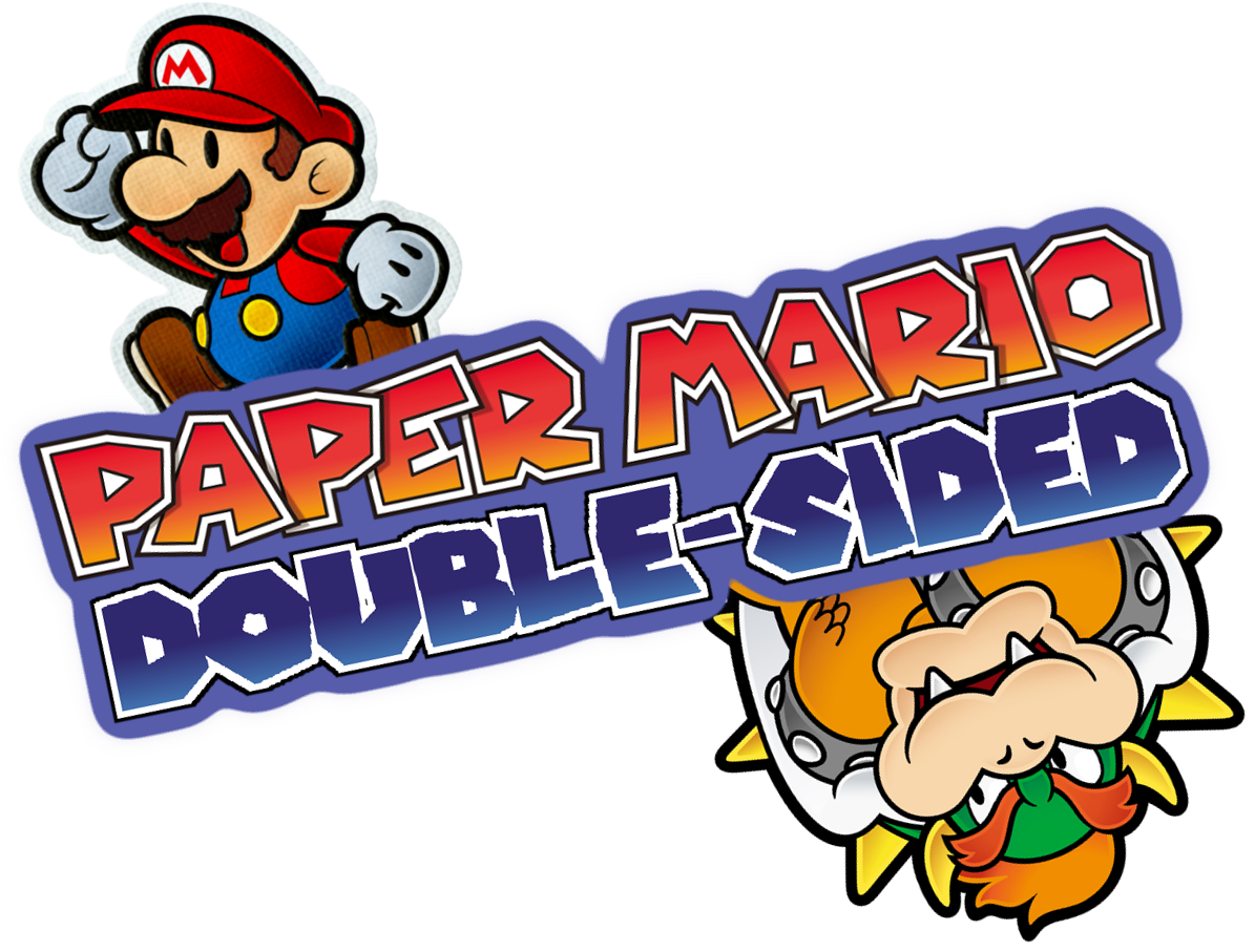 Vector Royalty Free Library 40 Clip Double Sided - Super Paper Mario (1200x921), Png Download