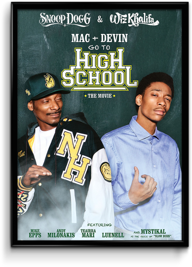 Mac Y Devin Go To High School (818x1024), Png Download