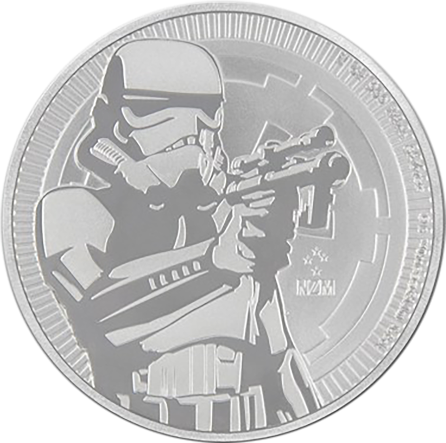 2018 Niue Star Wars Stormtrooper 1oz Silver Coin - Star Wars Silver (900x900), Png Download