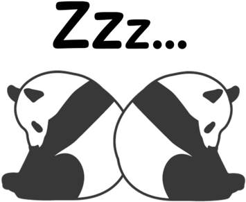 Skiyaki Goods - Panda Sleep Cartoon Png (550x550), Png Download