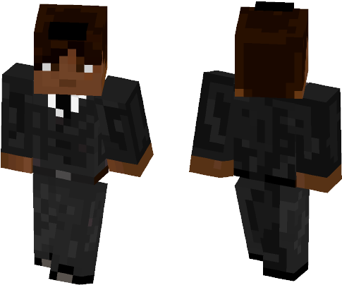 Men In Black Will Smith - Ink Bendy Minecraft Skin (584x497), Png Download